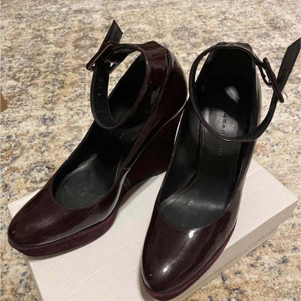 Barbara Bui - eggplant platform heels